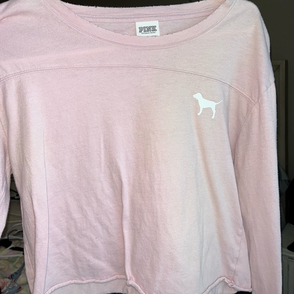 Pink Vs crop top T shirt!